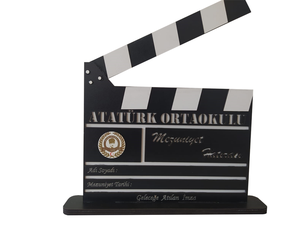 Kişiye Özel Ahşap Film Plaket