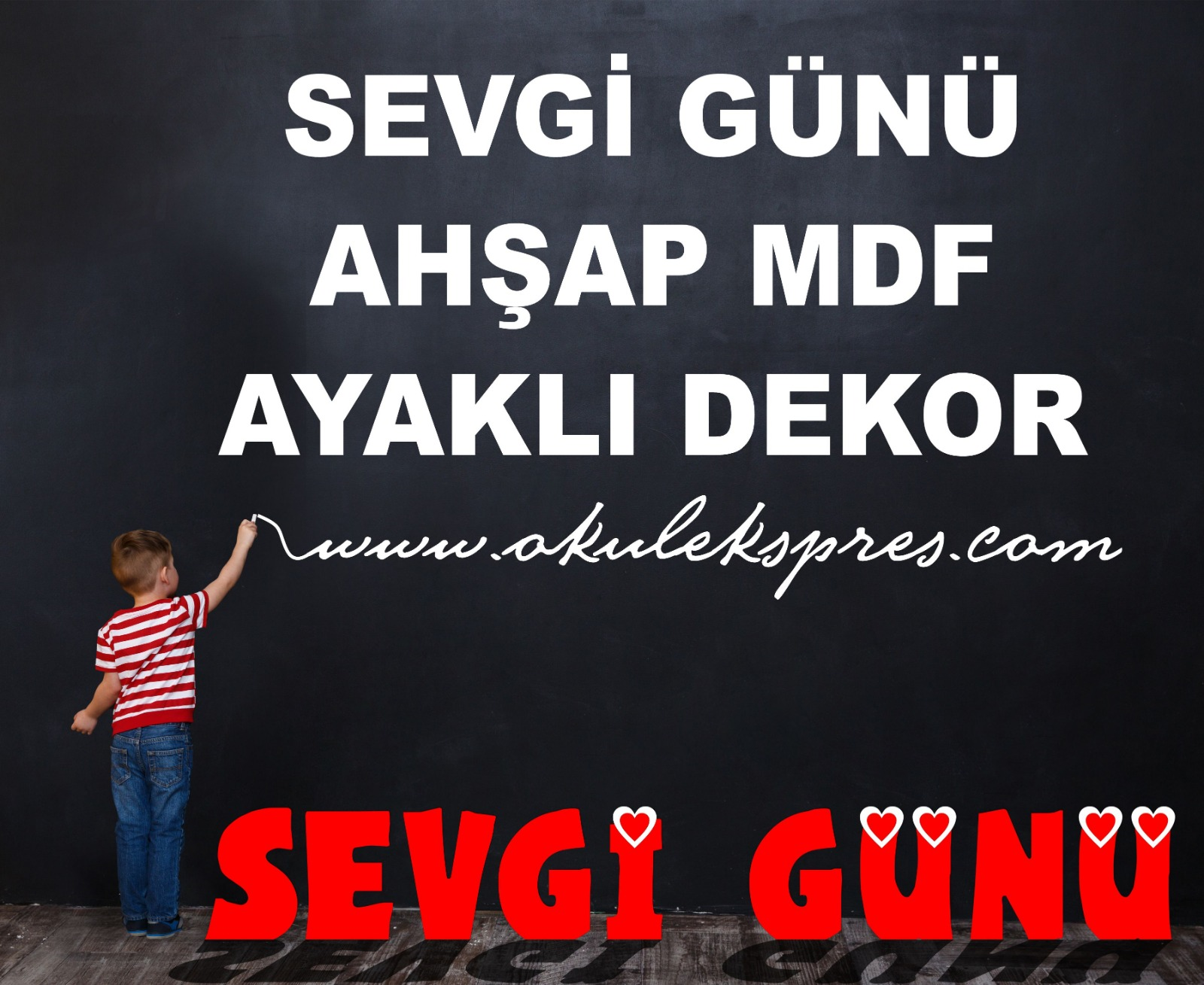 Okulekspres 2026 Sevgi Günü Maket Dekor