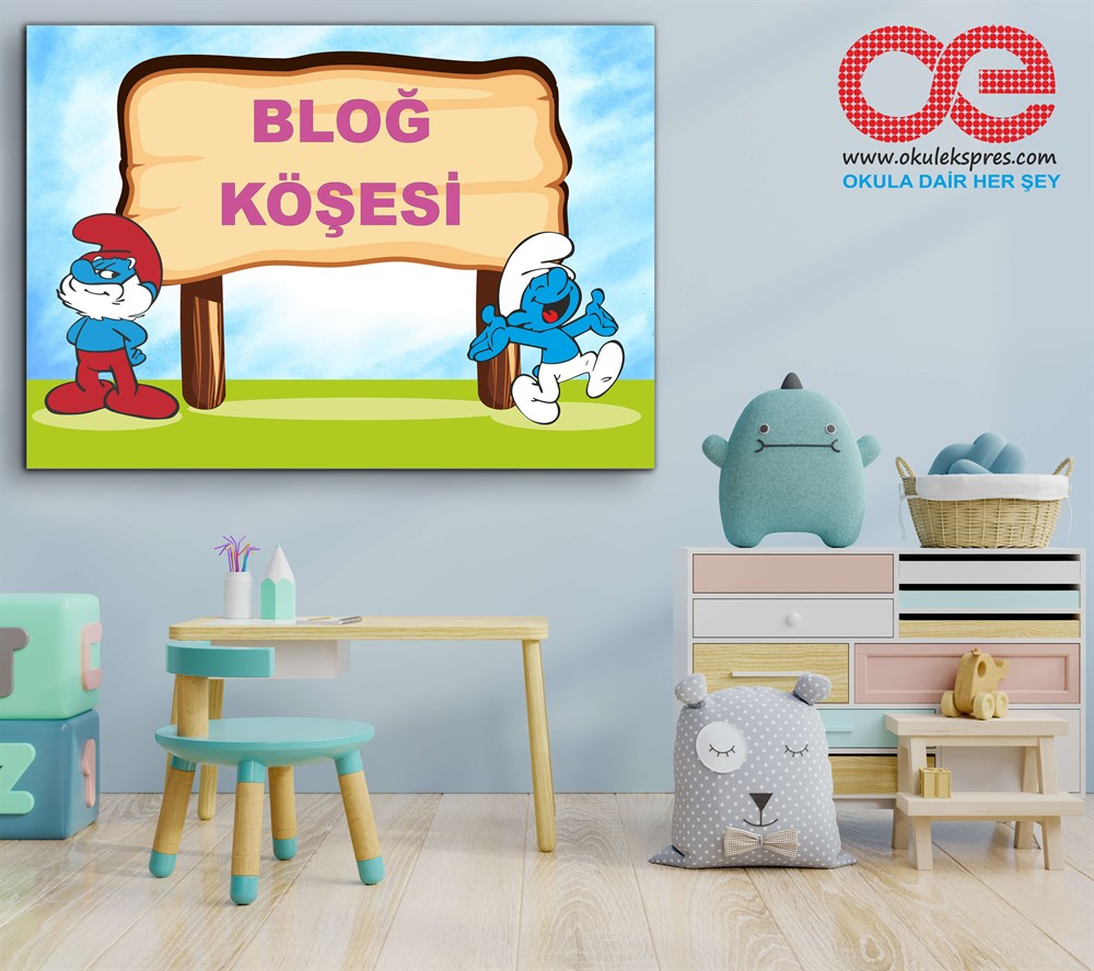 7-Blog Köşesi Şirinler Poster- Afiş.
