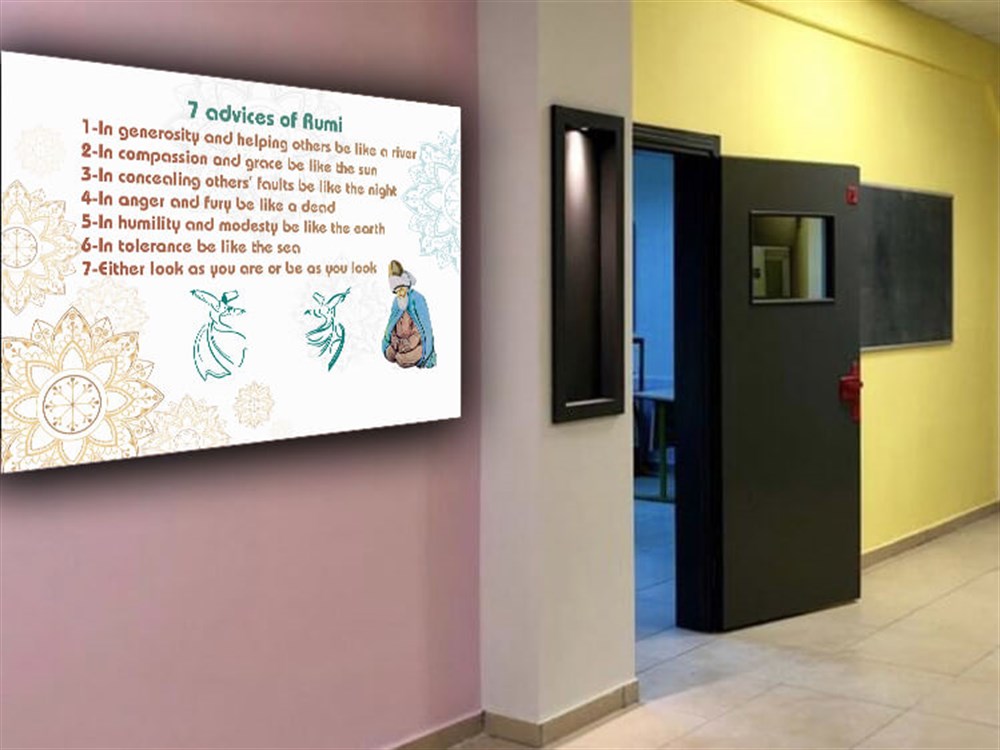 İngilizce Mevlana'nın 7 Ögüdü Poster Afiş