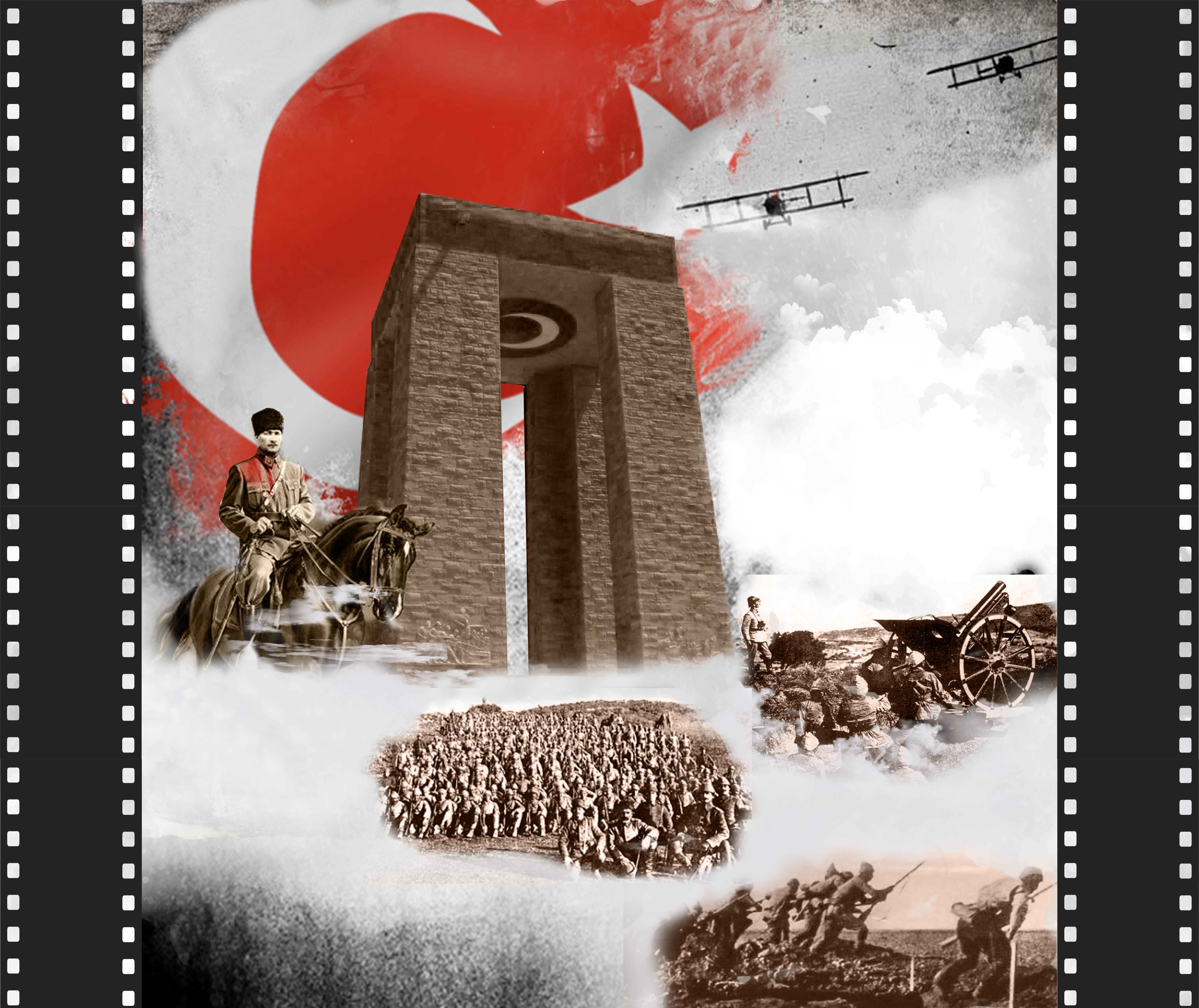 Okulekspres Çanakkale Temalı Milli Mücadele 18 Mart Temalı Afiş Poster