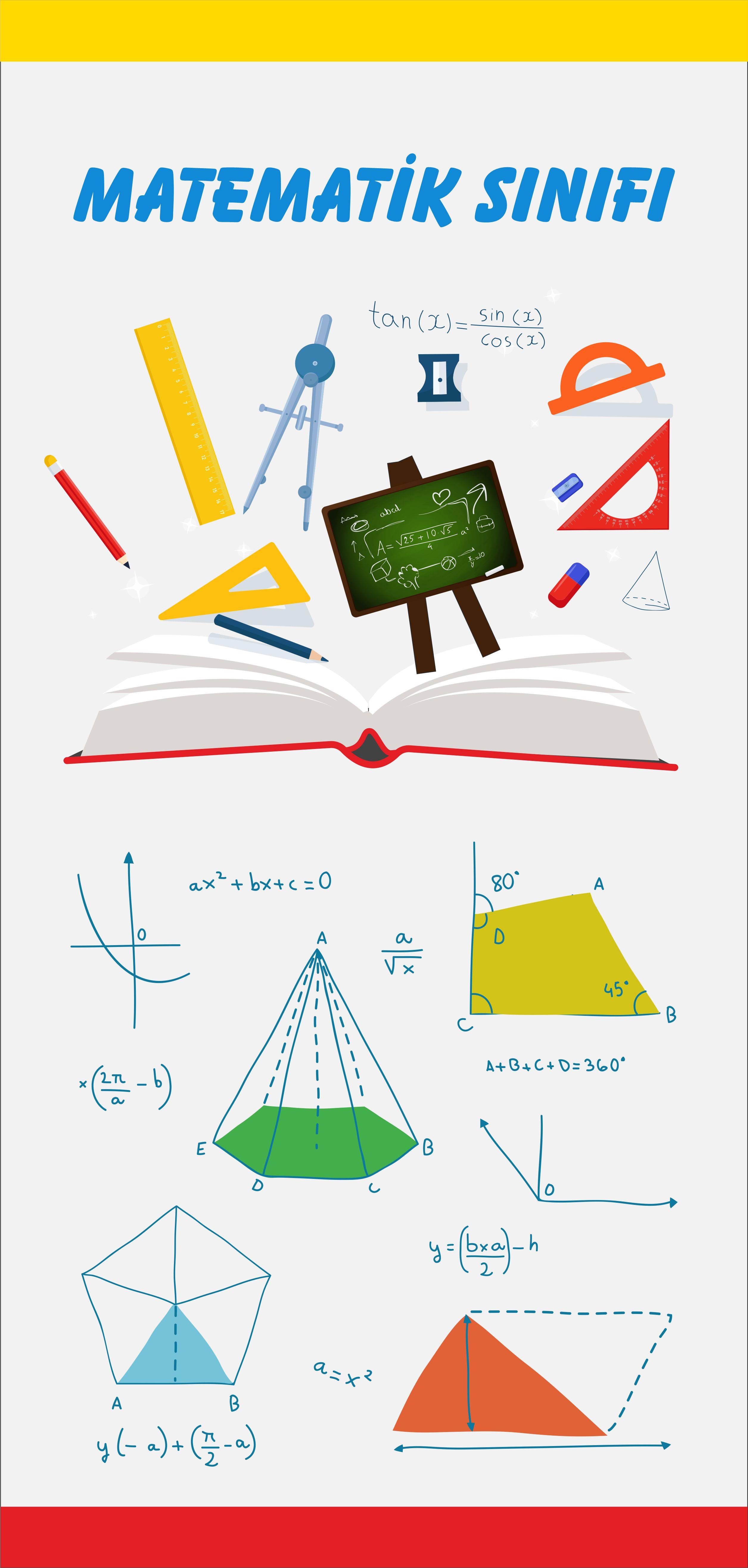 Okulekspres Matematik Geometri  4 Kapı Giydirme