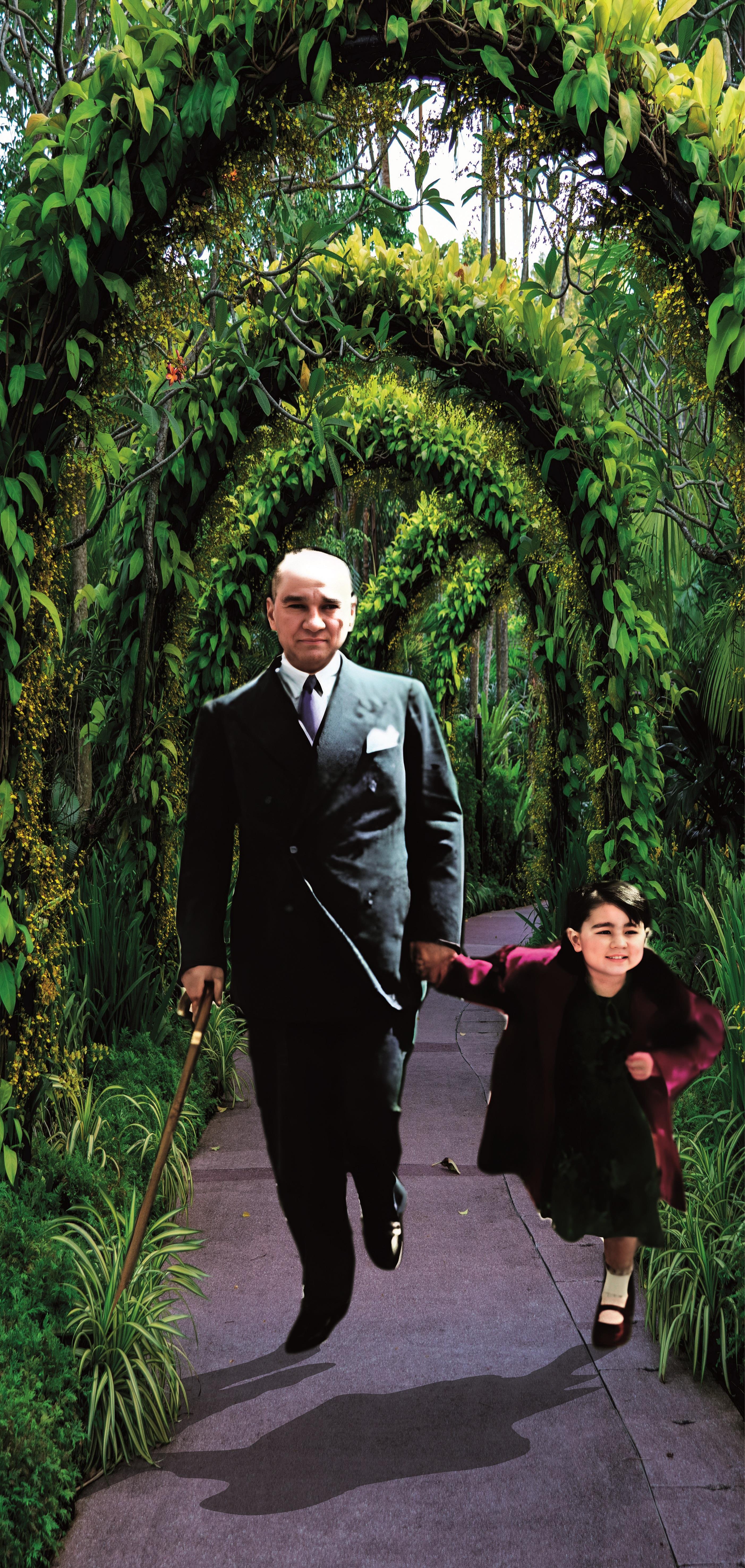 Okulekspres Atatürk ve Çocuk 2 Kapı Giydirme