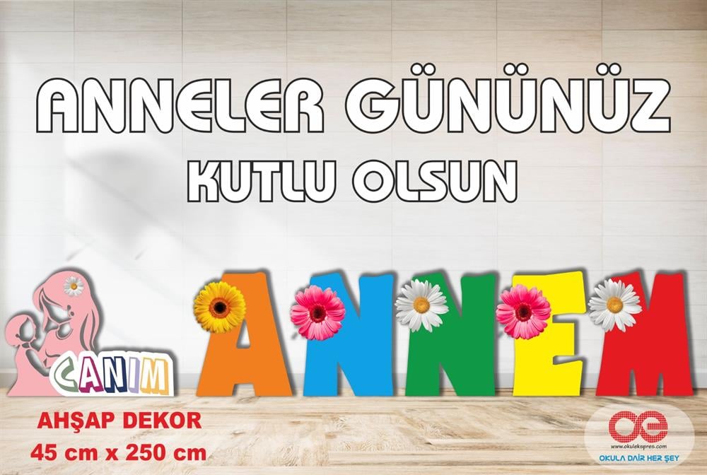 Anneler Günü Ahşap Dekor 
