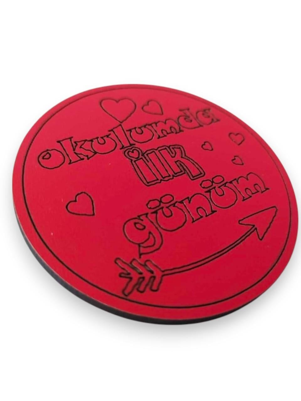 Kişiselleştirilebilir 3 mm Mdf Yaka İsimliği