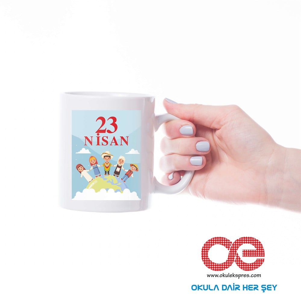 23 Nisan Temalı Kupa Bardak Kişiye Özel