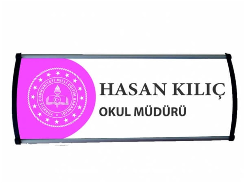 Değiştirilebilir Okulöncesi Sınıf Kapı İsimliği Aliminyum Tabela