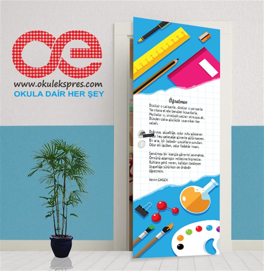 Öğretmenler Odası Kapı Giydirme