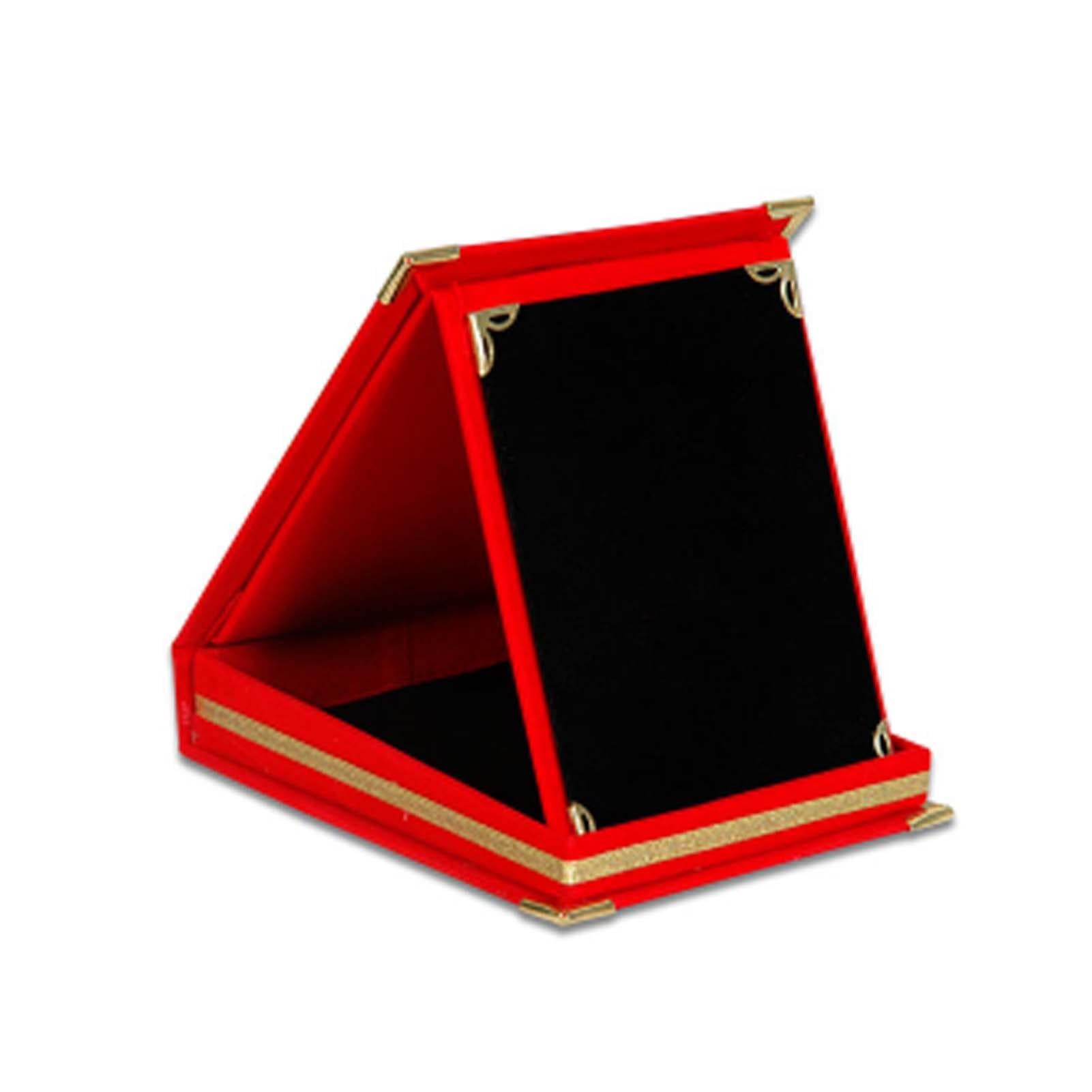 Plaket kırmızı Kadife Kişiye Özel Tasarım 12x16 cm,
