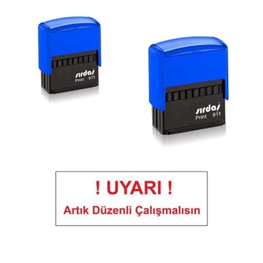 Sırdaş Kişiye Özel Otomatik Kaşe 911 Mavi