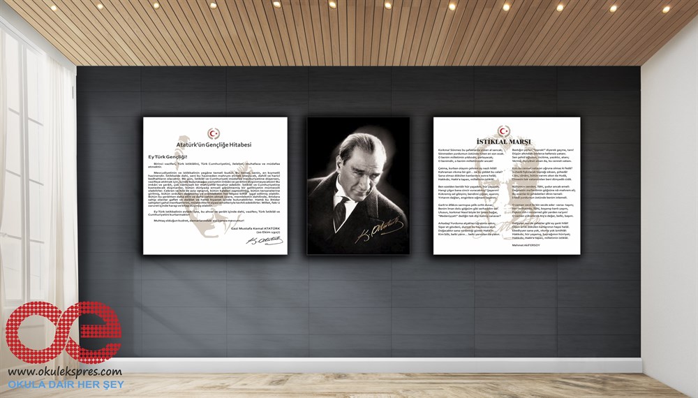 3'lü Set Atatürk - Gençliğe Hitabe - İstiklal Marşı