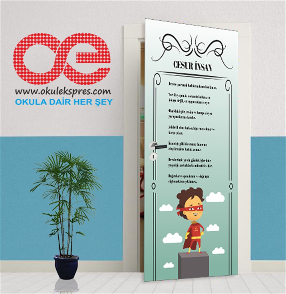 Cesur insan Anasınıfı Kapı Giydirme