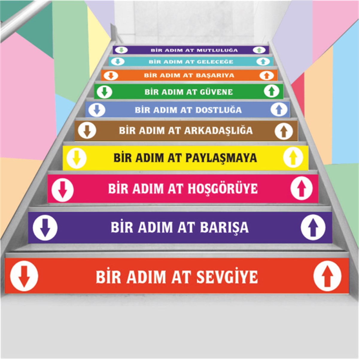 Değerler Merdiven Yazıları