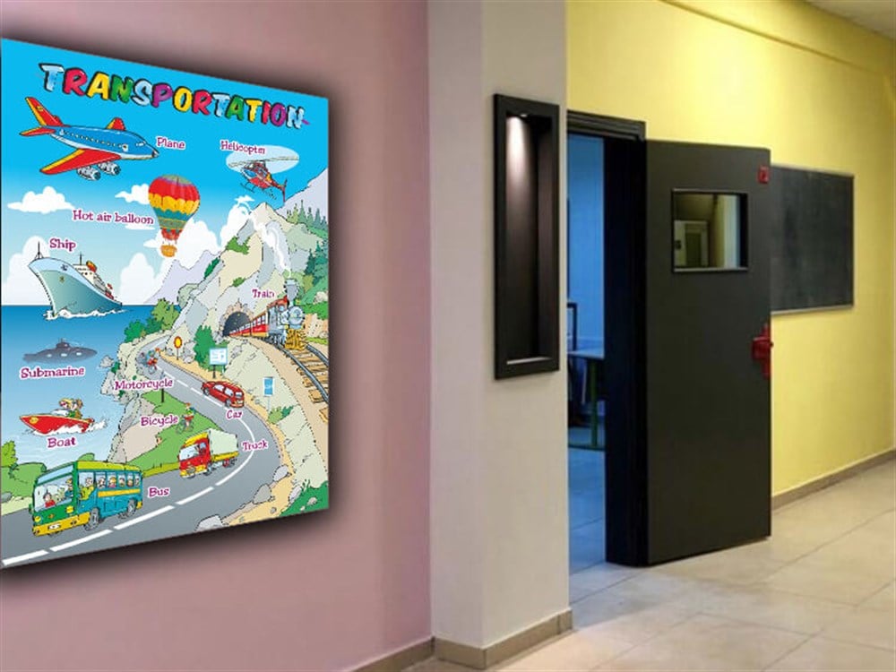 İngilizce Transportation Poster Afiş