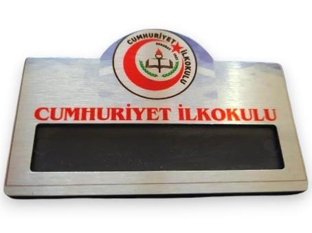 Öğrenci ve Öğretmen Metal Yaka İsimliği