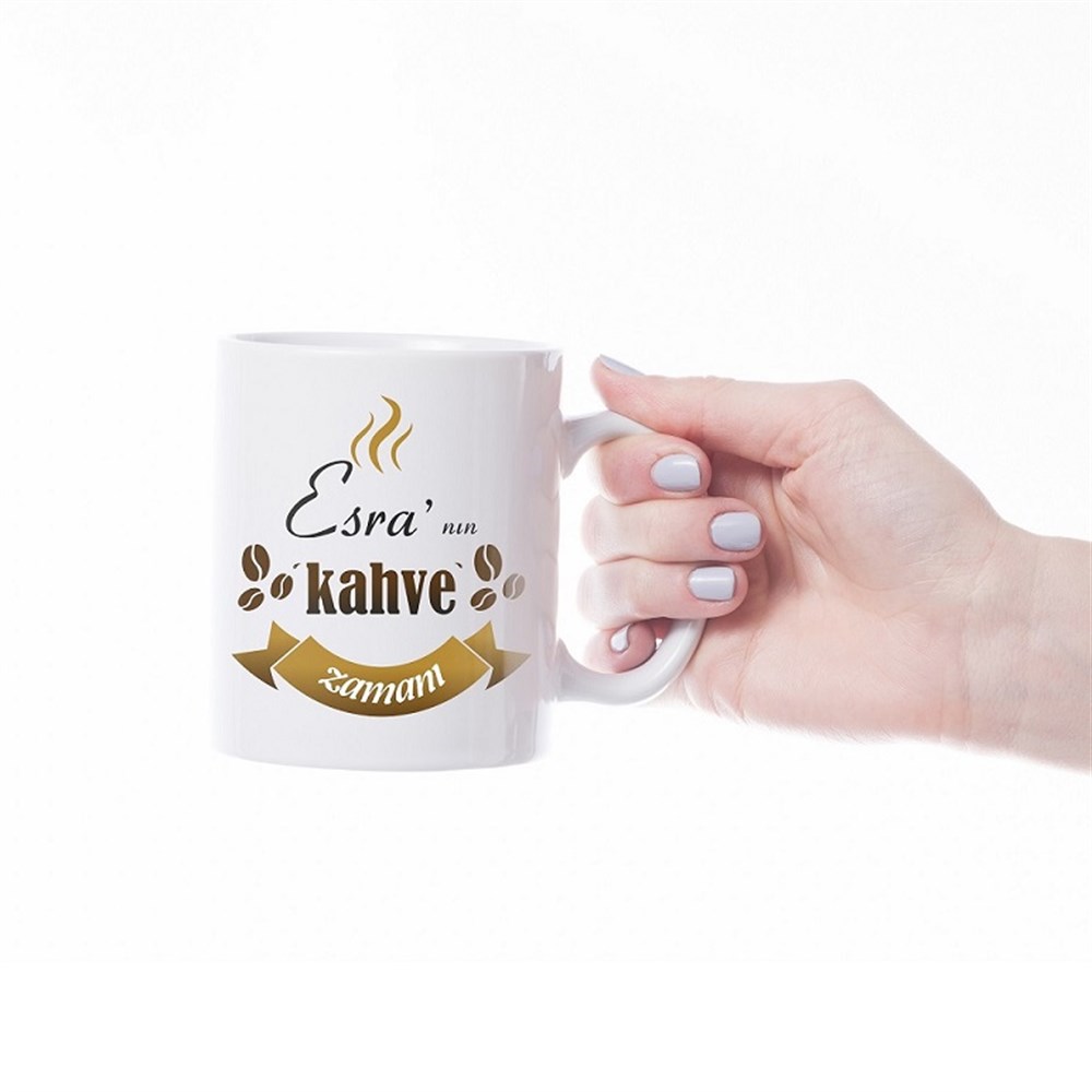 Kahve Zamanı Kupa Bardak Kişiye Özel