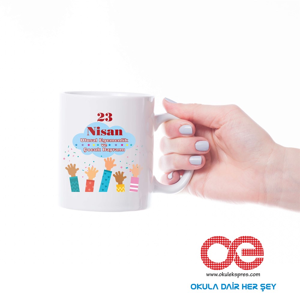 23 Nisan Temalı Kupa Bardak Kişiye Özel