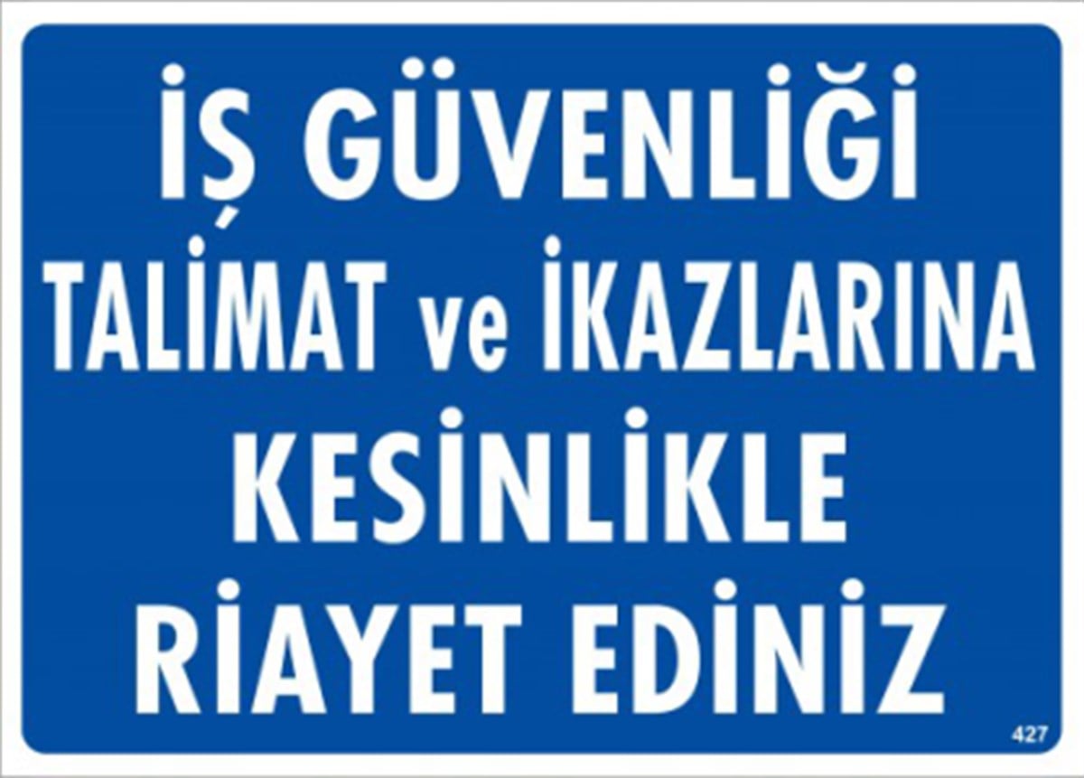 İş güvenliği Talimat-1418
