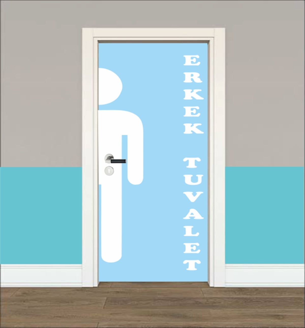 Wc Erkek 2 Kapı Giydirme