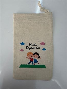 Okulekspres Bayram Harçlık ve Şeker Kesesi – Çocuklara Özel Renkli ve Eğlenceli Bayramlık Sunum Kesesi | Ramazan & Kurban Bayramı Hediyelik | İpli Kapamalı Bez Kese | Şeker, Harçlık ve Küçük Sürprizler İçin Uygun