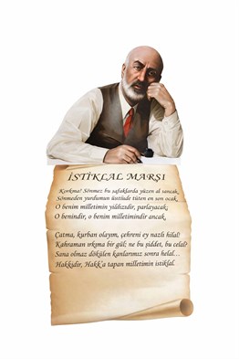 Okulekspres Mehmet Akif Ersoy Maketi ve İstiklal Marşı Seti 