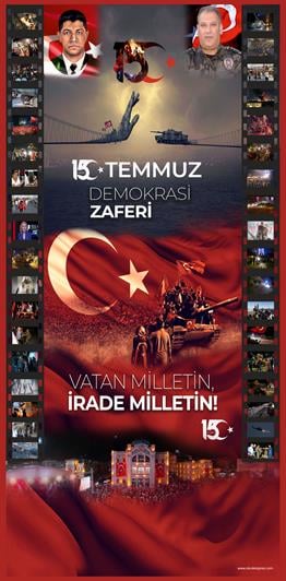Okulekspres Bayrak 15 Temmuz Kapı Giydirme