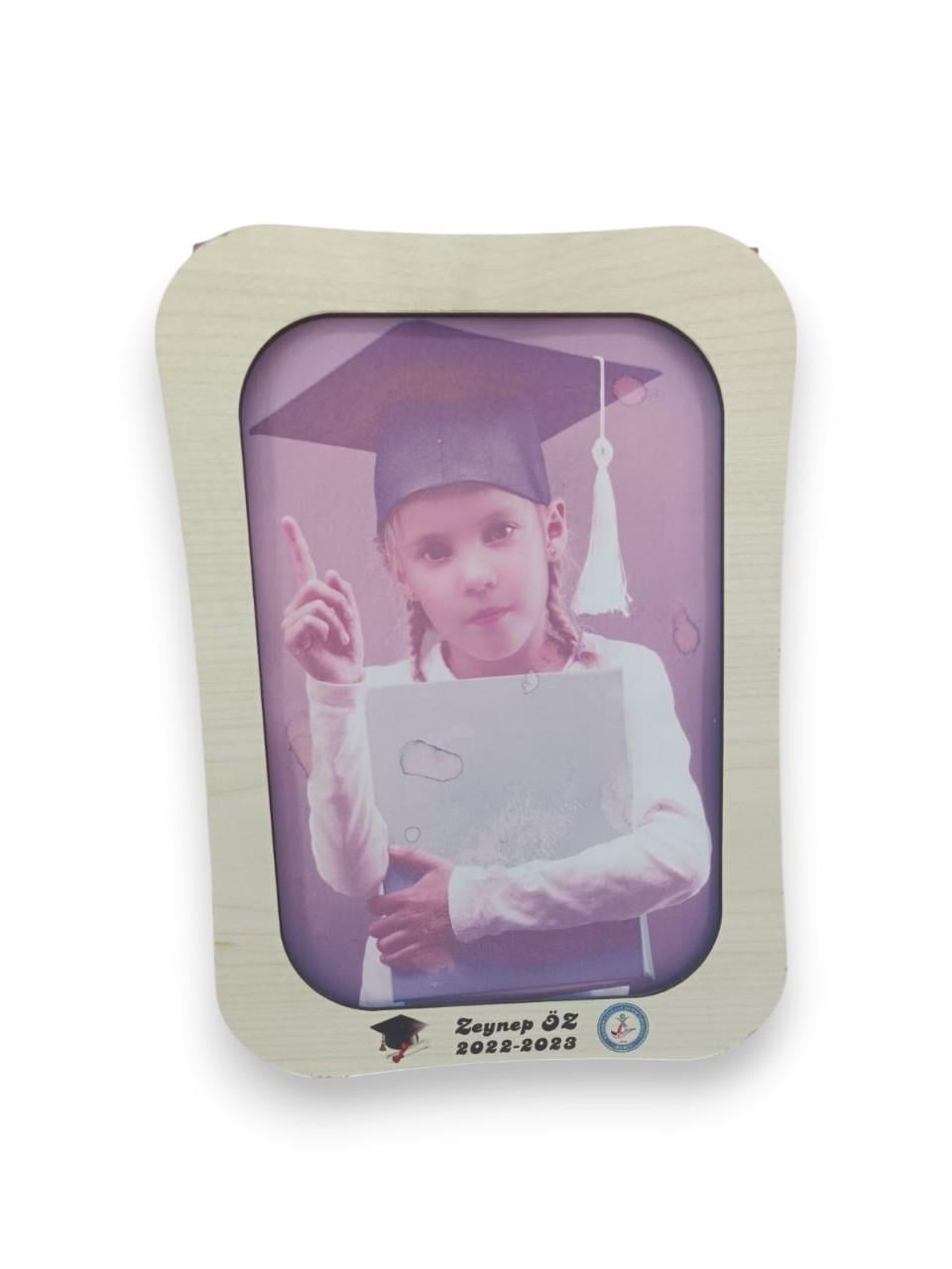 Okulekspres Kişiye Özel Mezuniyet ve Karne Hediyesi Ahşap Fotoğraf Çerçevesi – Öğrenci Hatırası Hediyelik