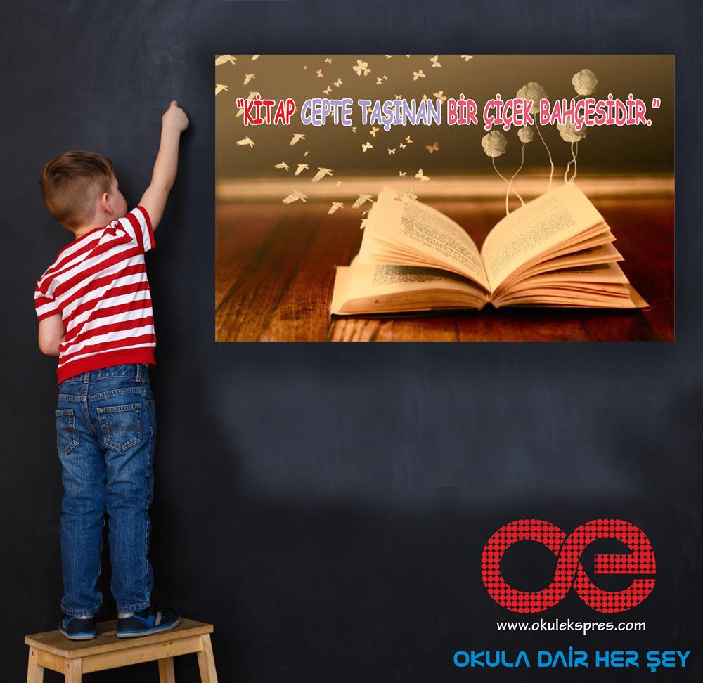 Kitap Cepte Taşınan Bir Çiçek Bahçesidir Afiş Poster