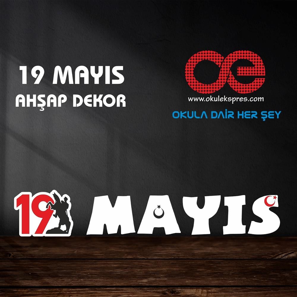 Ahşap 19 Mayıs Temalı Dekor 