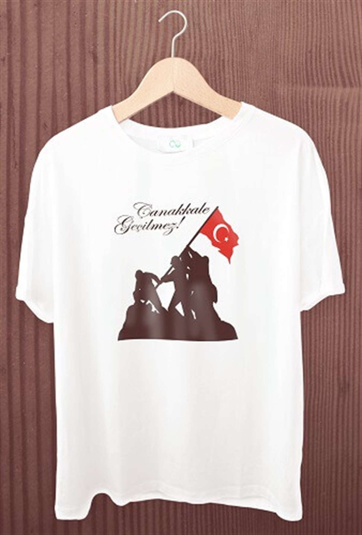 Baskılı Bisiklet Yaka Polyester Tişört Model 10