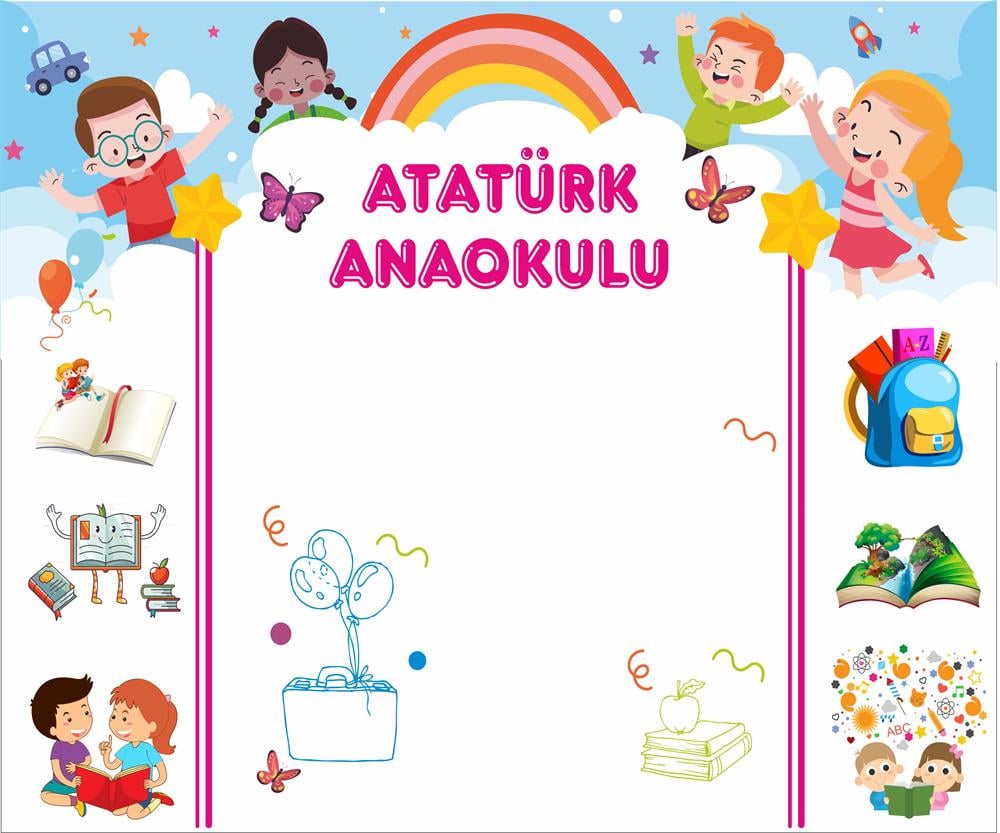 Okulda İlk Gün Temalı Arka Fom-n