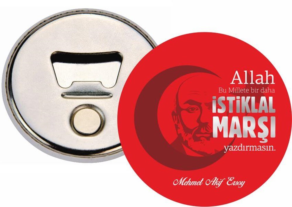 Mehmet Akif Ersoy Açacaklı Mıknatıslı Buton Rozet
