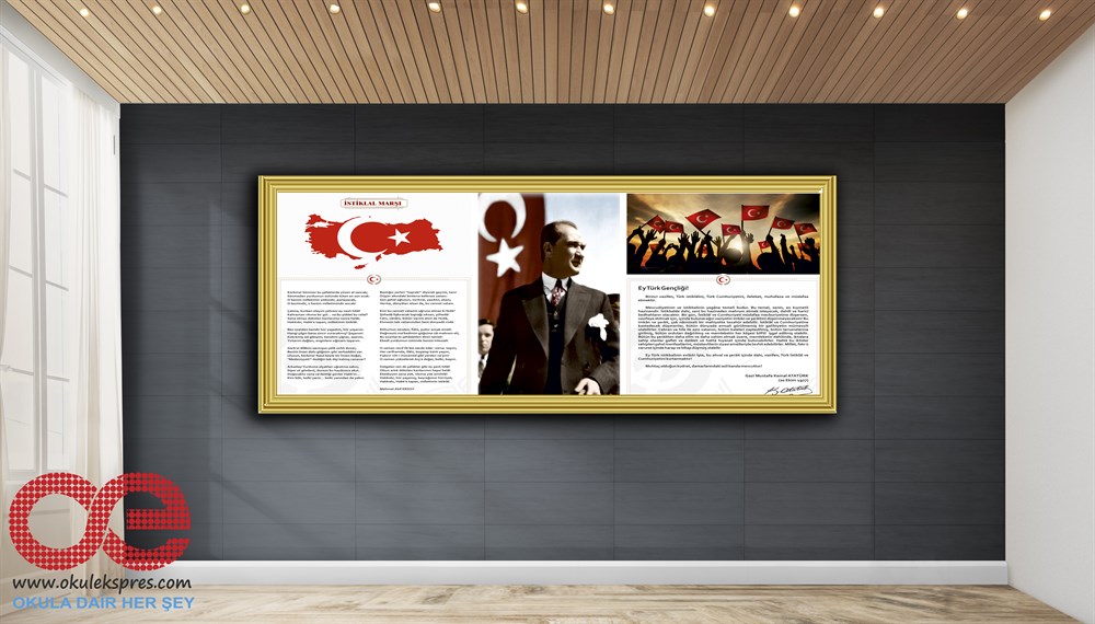 3'lü Set Atatürk - Gençliğe Hitabe - İstiklal Marşı