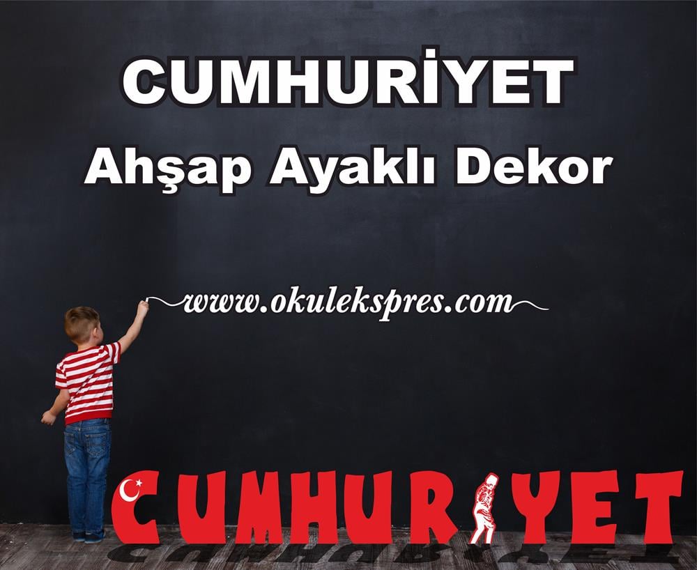 Cumhuriyet Bayramı ahşap dekor