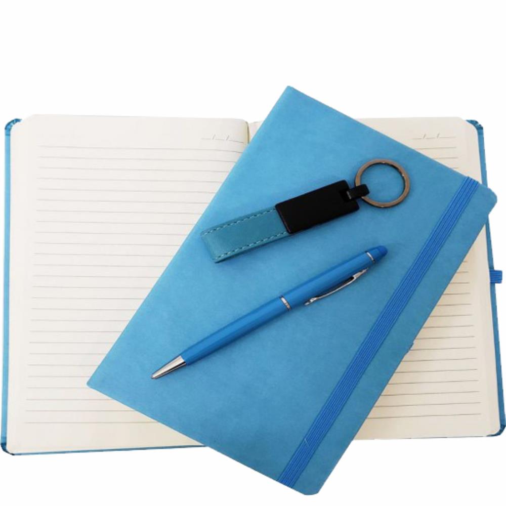 Defter Kalem ve Anahtarlık'lı Kişiselleştirilebilir Hediyelik Set 