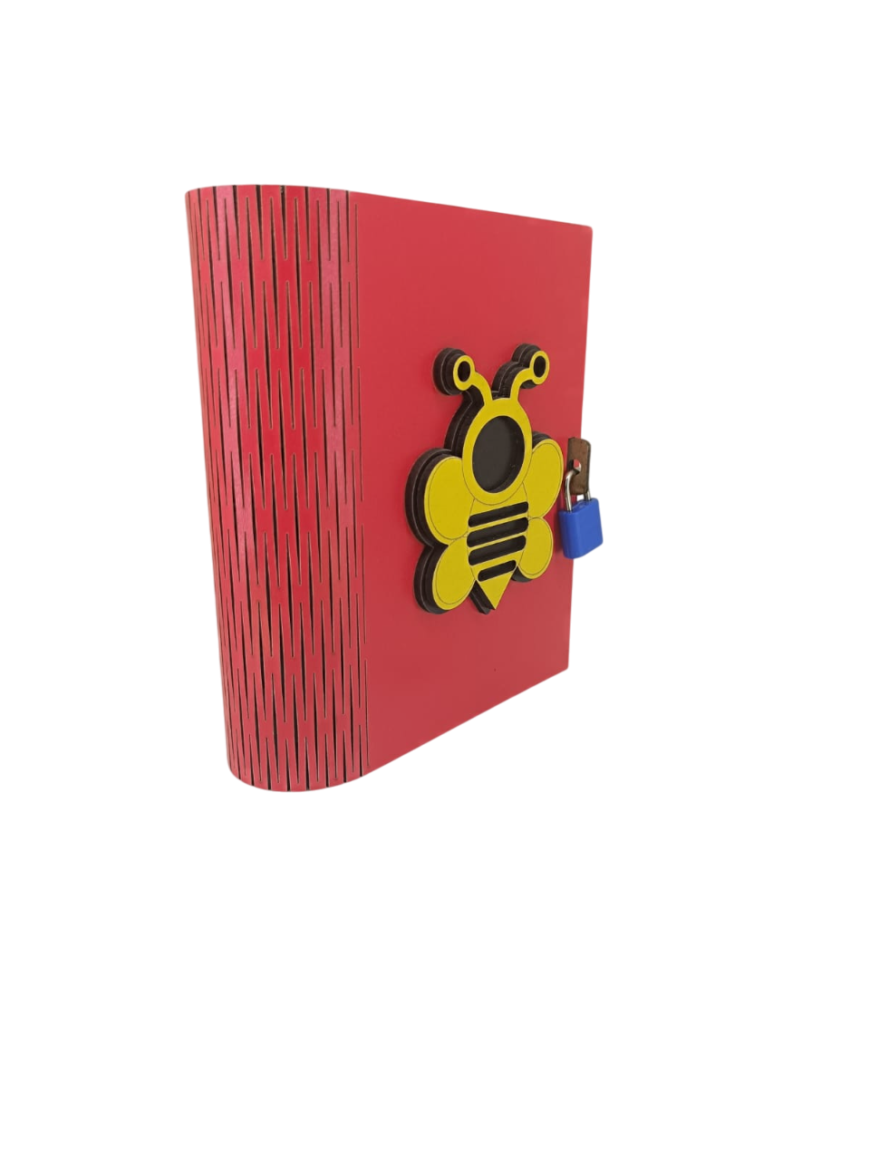 Okulekspres Hayallerini Biriktir, Kitap Gibi Sakla – Kitap Görünümlü Kilitli Ahşap Kumbara | Çocuklara Tasarruf Öğreten Karne ve Mezuniyet Hediyesi