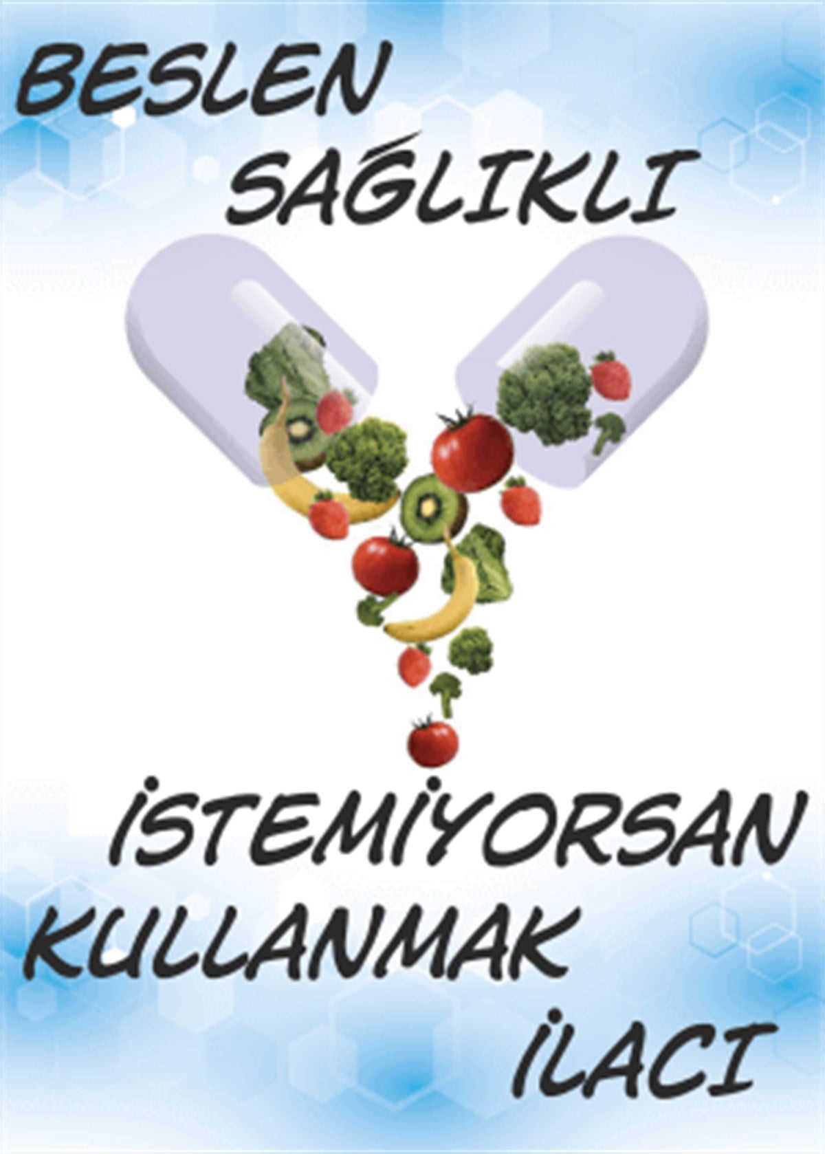 Sağlıklı Beslen Afişi