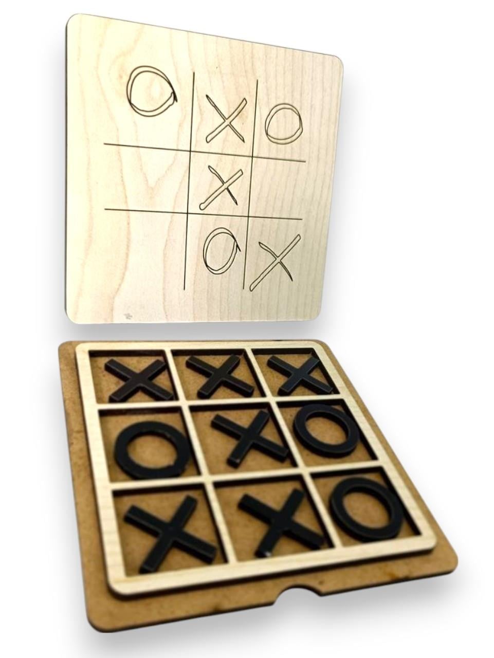 Ahşap Tic Tac Toe Oyunu (XOX Oyunu) Zeka Oyunu (10x10)