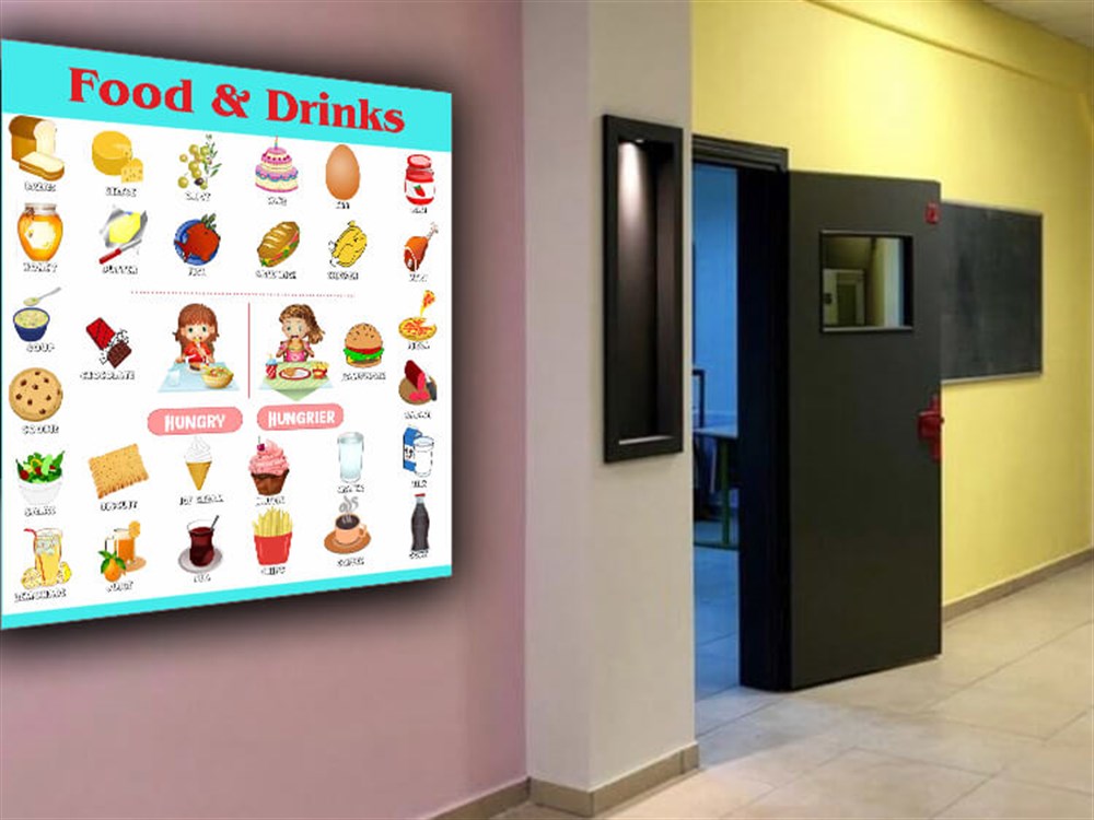 Food and Drinks  İngilizce Poster Afiş