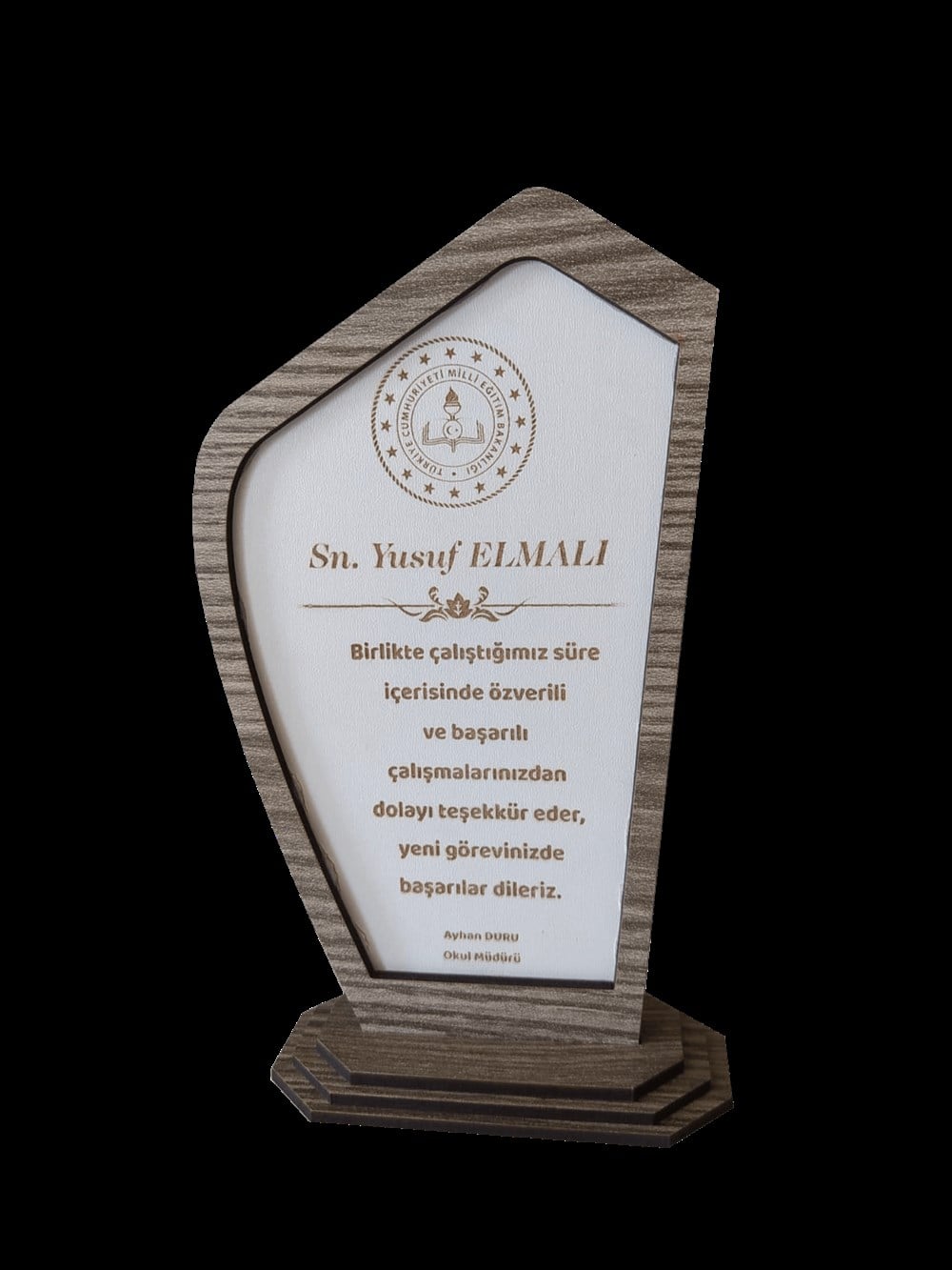 Kişiye Özel İsim-Logolu Mdf Plaket 