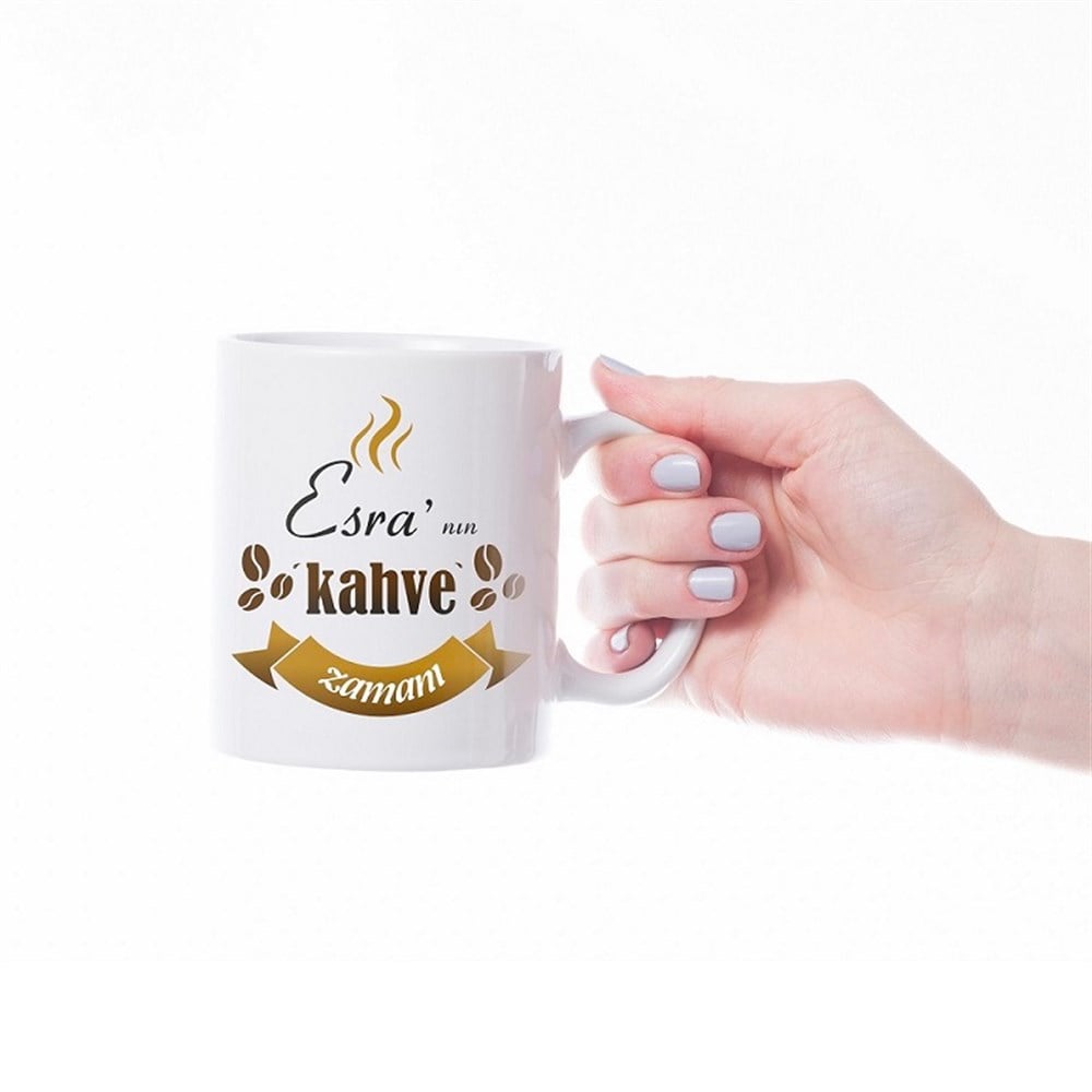 Kahve Zamanı Kupa Bardak Kişiye Özel