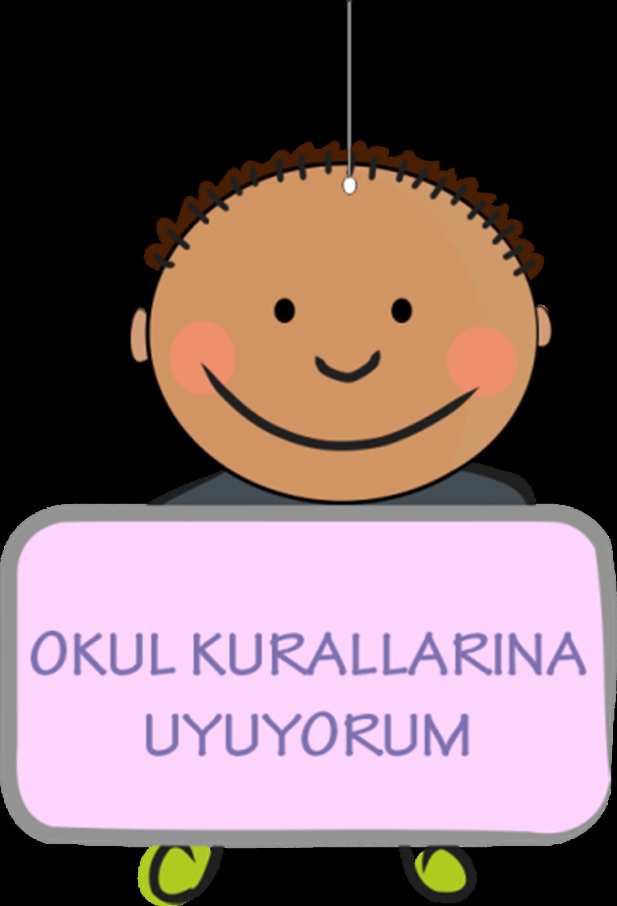 Okul Kurallarına Uyuyorum Çocuk Dönkart