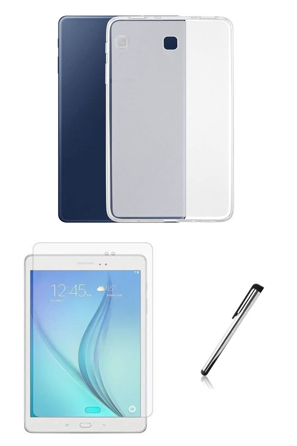 Samsung Galaxy Tab A SM-T550 Silikon Tablet Kılıfı Seti (9.7 inç) I  Esepetim.com