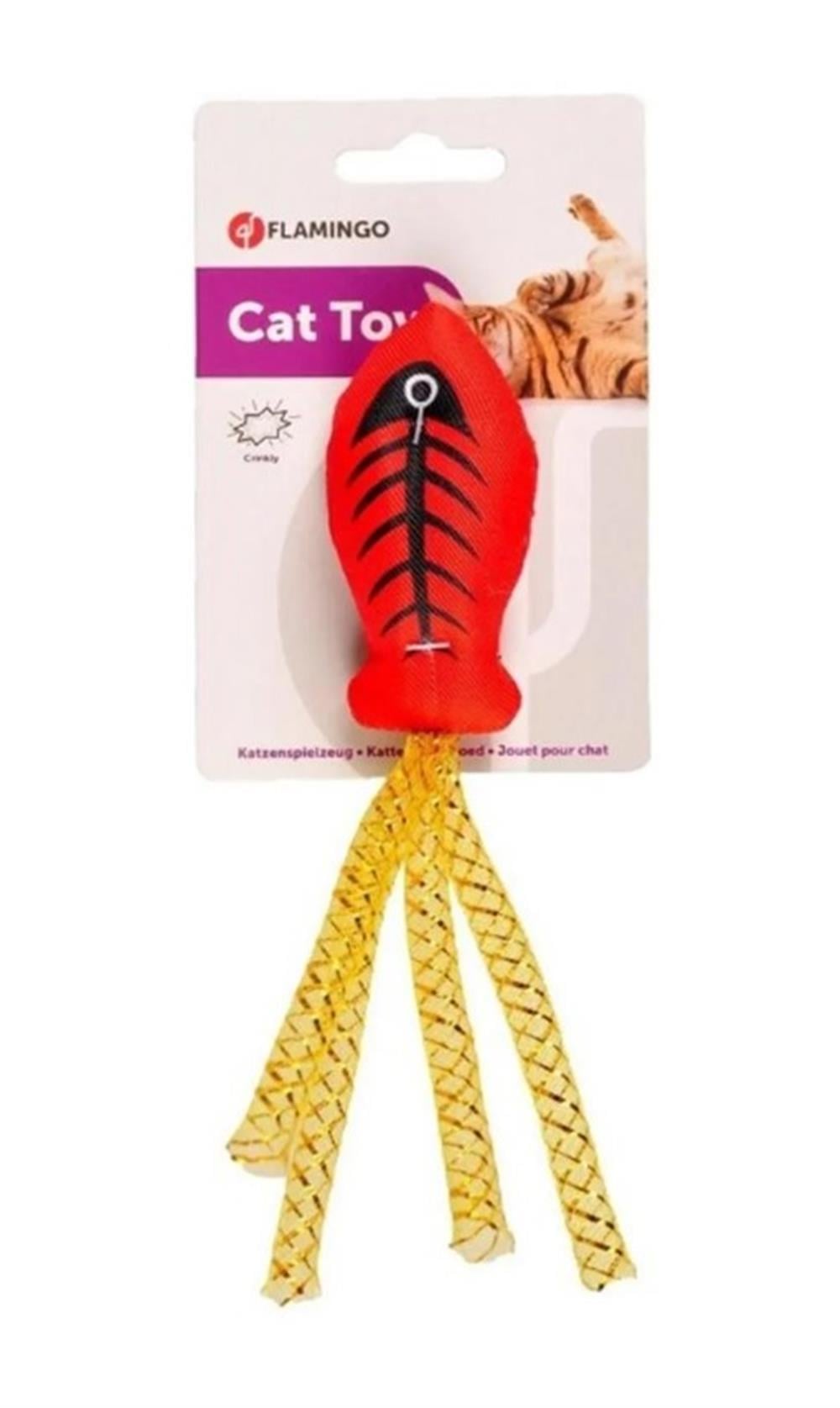Flamingo Balık Kedi Oyuncağı 20 cm