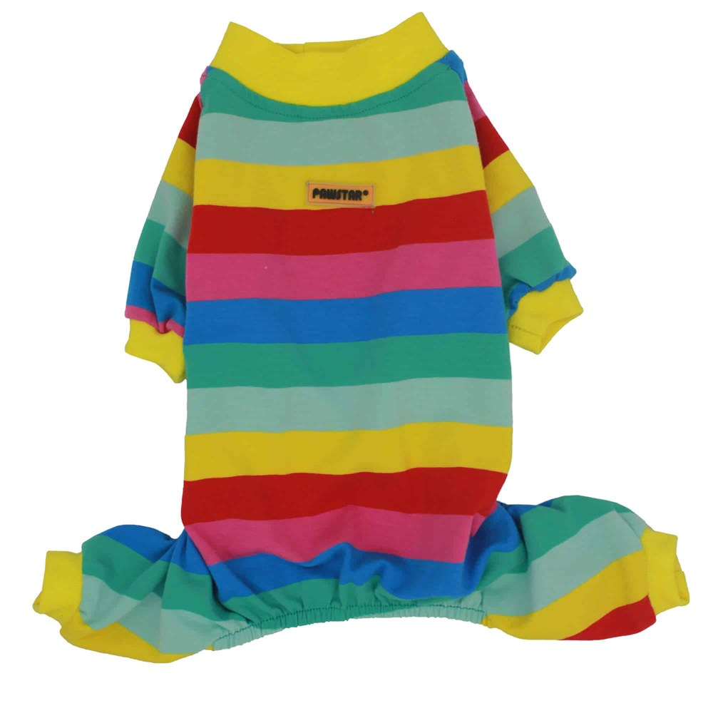 Pawstar Küçük Irk Köpek Çizgili Penye Tulum Pijama