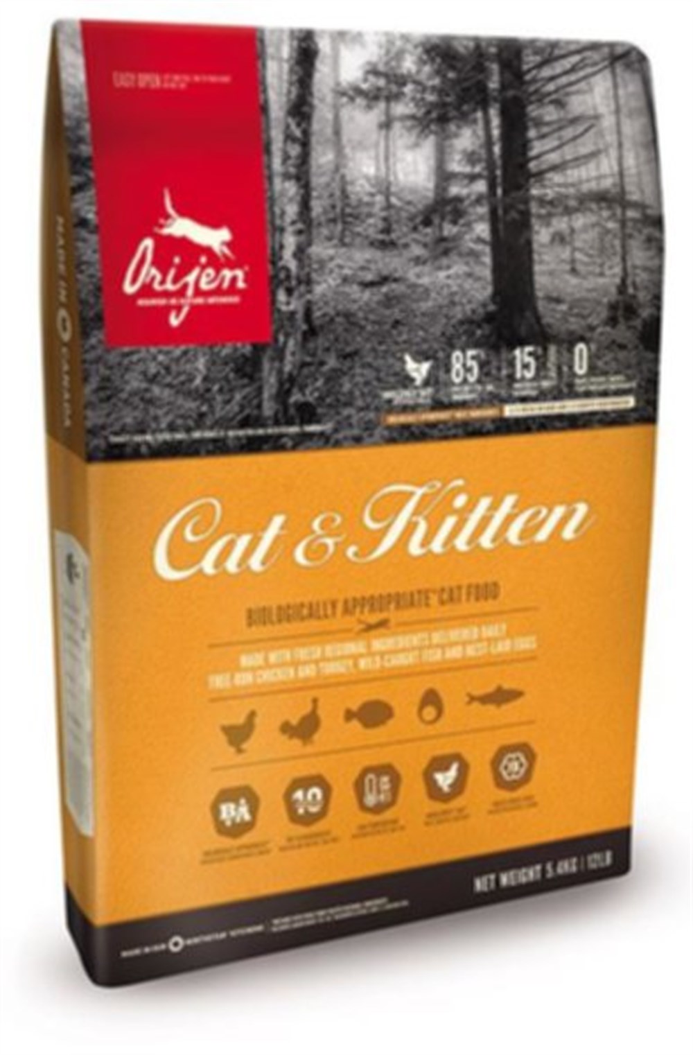 Orijen Cat & Kitten 5,4 kg Tahılsız Yavru ve Yetişkin Kedi Maması