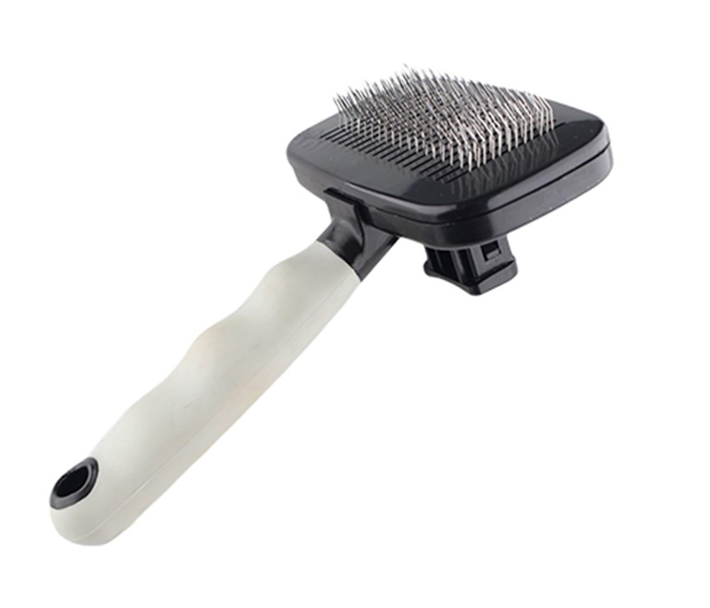 Zampa Mekanizmalı Kendini Temizleyen Tüy Toplama Fırçası 16 cm Gri