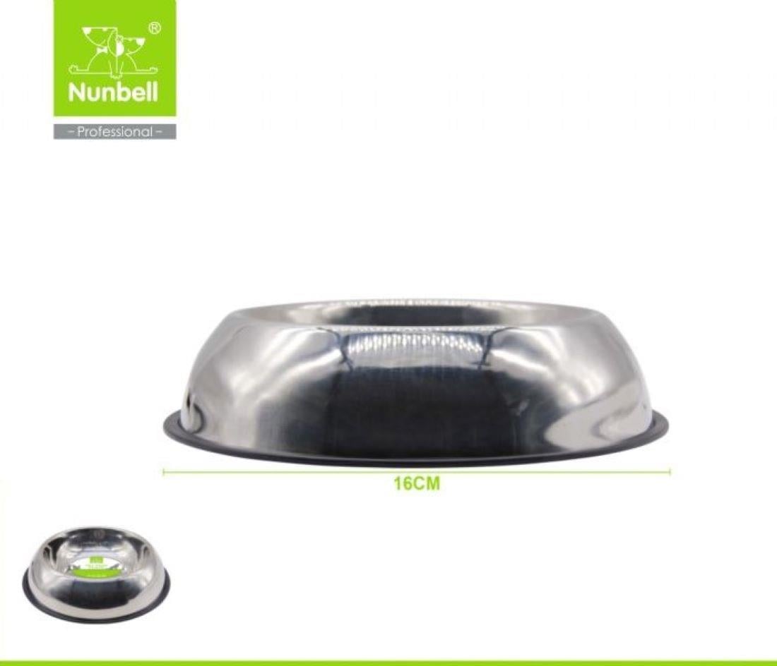 Nunbell Çelik Oval Mama ve Su Kabı 16 cm