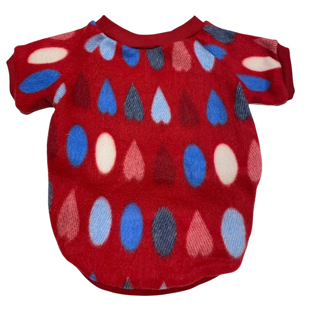 Kırmızı Kalpli Sıcacık Köpek Poları
