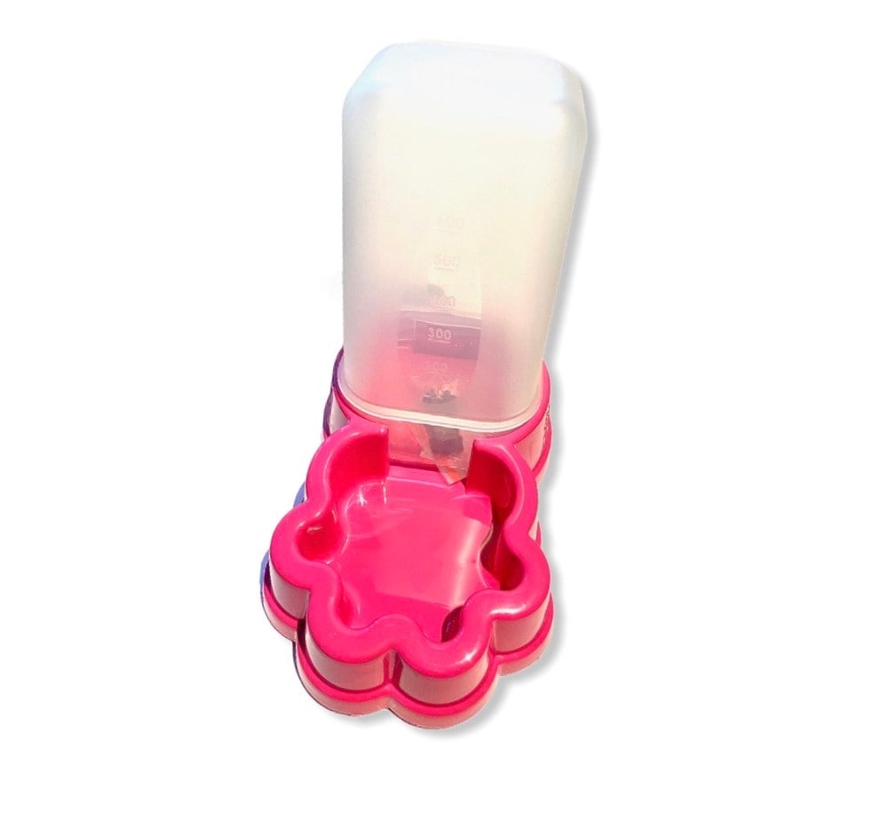 Flip Silo Hazneli Plastik Mama-Su Kabı 600 Ml